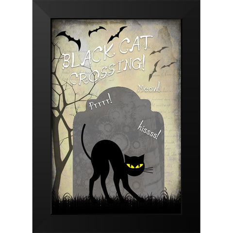 Say Boo 07 Black Modern Wood Framed Art Print by LightBoxJournal