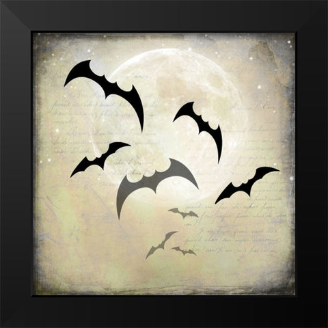 Say Boo 010 Black Modern Wood Framed Art Print by LightBoxJournal