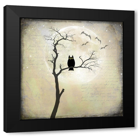 Say Boo 011 Black Modern Wood Framed Art Print with Double Matting by LightBoxJournal