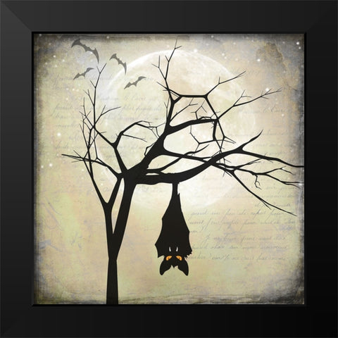 Say Boo 012 Black Modern Wood Framed Art Print by LightBoxJournal