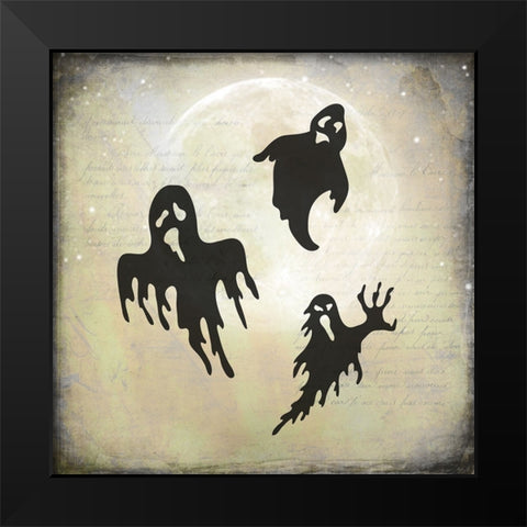 Say Boo 014 Black Modern Wood Framed Art Print by LightBoxJournal