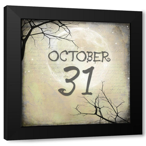 Say Boo 015 Black Modern Wood Framed Art Print with Double Matting by LightBoxJournal