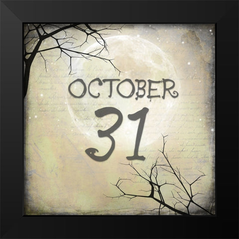 Say Boo 015 Black Modern Wood Framed Art Print by LightBoxJournal