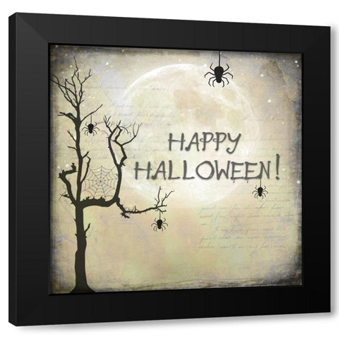 Say Boo 016 Black Modern Wood Framed Art Print by LightBoxJournal