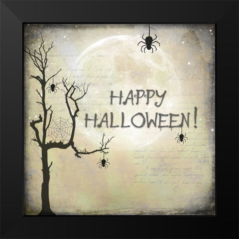 Say Boo 016 Black Modern Wood Framed Art Print by LightBoxJournal