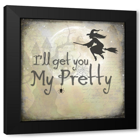 Say Boo 017 Black Modern Wood Framed Art Print with Double Matting by LightBoxJournal