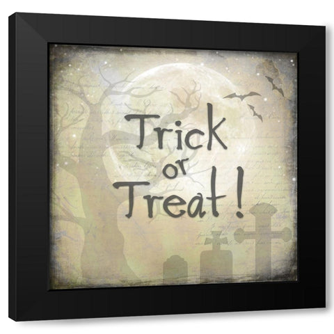 Say Boo 018 Black Modern Wood Framed Art Print with Double Matting by LightBoxJournal