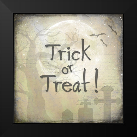 Say Boo 018 Black Modern Wood Framed Art Print by LightBoxJournal