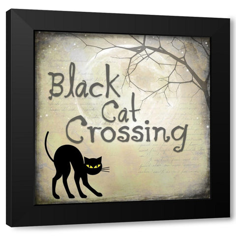 Say Boo 020 Black Modern Wood Framed Art Print with Double Matting by LightBoxJournal