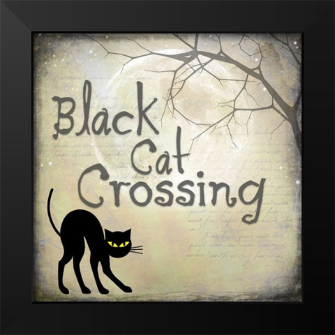 Say Boo 020 Black Modern Wood Framed Art Print by LightBoxJournal