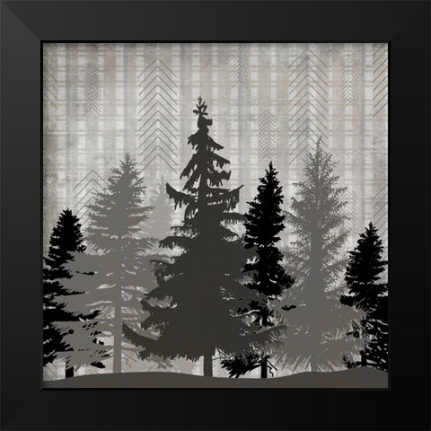 Blue Bear Lodge Sign 06 Black Modern Wood Framed Art Print by LightBoxJournal