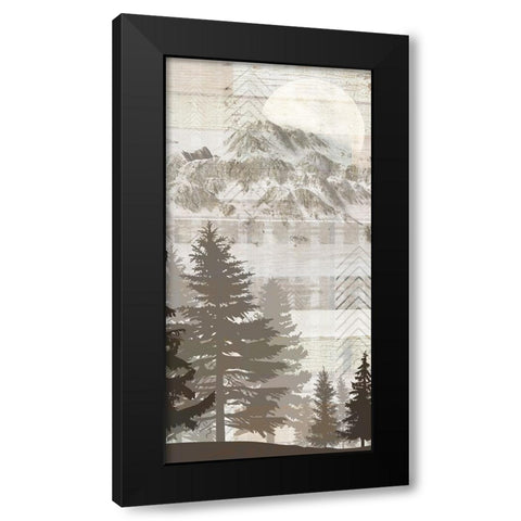 Blue Bear Lodge Sign 016 Black Modern Wood Framed Art Print with Double Matting by LightBoxJournal