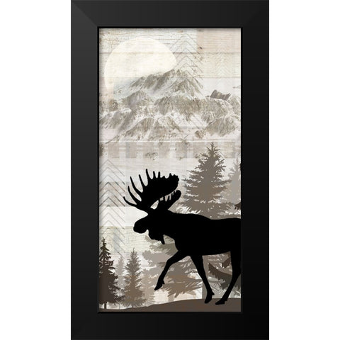 Blue Bear Lodge Sign 017 Black Modern Wood Framed Art Print by LightBoxJournal