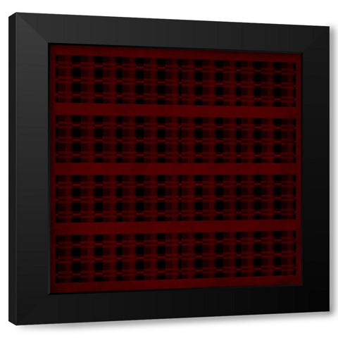 Red Lodge Pattern 03 Black Modern Wood Framed Art Print by LightBoxJournal