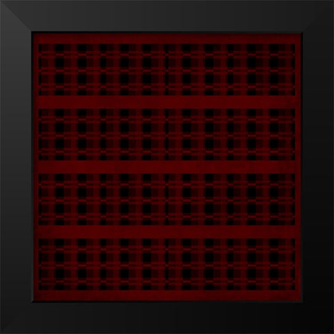 Red Lodge Pattern 03 Black Modern Wood Framed Art Print by LightBoxJournal