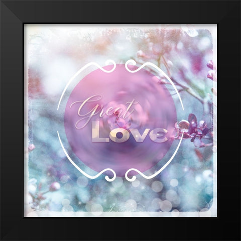 Cherry Blu Sign 2 Black Modern Wood Framed Art Print by LightBoxJournal