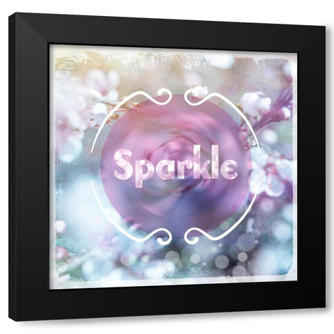 Cherry Blu Sign 3 Black Modern Wood Framed Art Print by LightBoxJournal