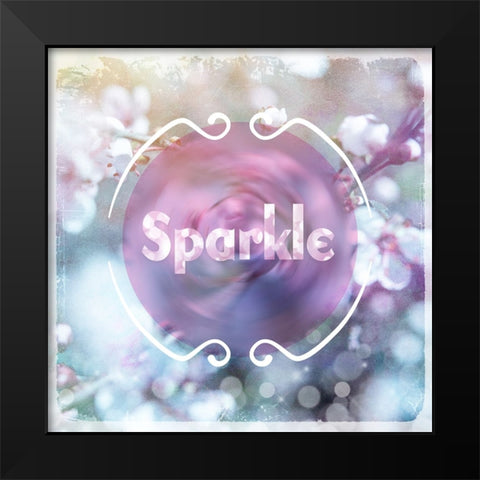 Cherry Blu Sign 3 Black Modern Wood Framed Art Print by LightBoxJournal