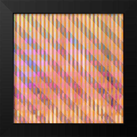 Gypsy Cherry Pattern 01 Black Modern Wood Framed Art Print by LightBoxJournal