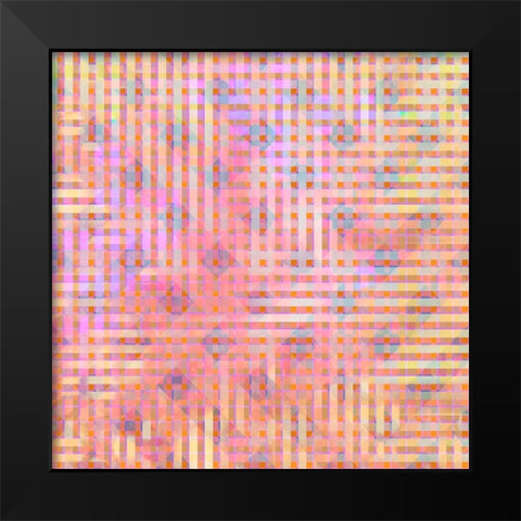 Gypsy Cherry Pattern 2 Black Modern Wood Framed Art Print by LightBoxJournal