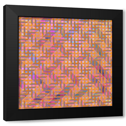 Gypsy Cherry Pattern 3 Black Modern Wood Framed Art Print with Double Matting by LightBoxJournal