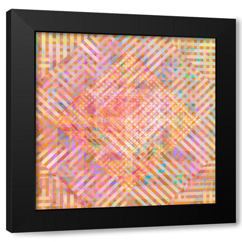 Gypsy Cherry Pattern 4 Black Modern Wood Framed Art Print by LightBoxJournal