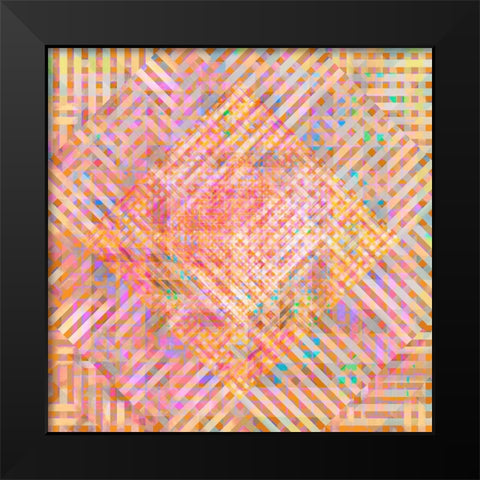 Gypsy Cherry Pattern 4 Black Modern Wood Framed Art Print by LightBoxJournal