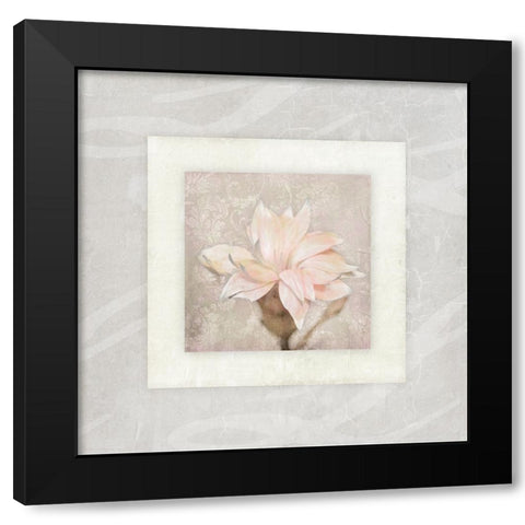 Pink Ivory Portrait 02 Black Modern Wood Framed Art Print by LightBoxJournal