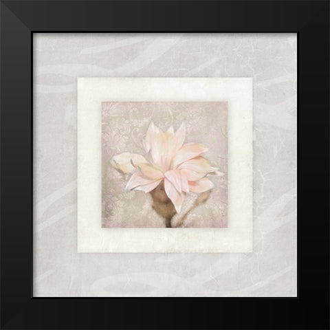 Pink Ivory Portrait 02 Black Modern Wood Framed Art Print by LightBoxJournal