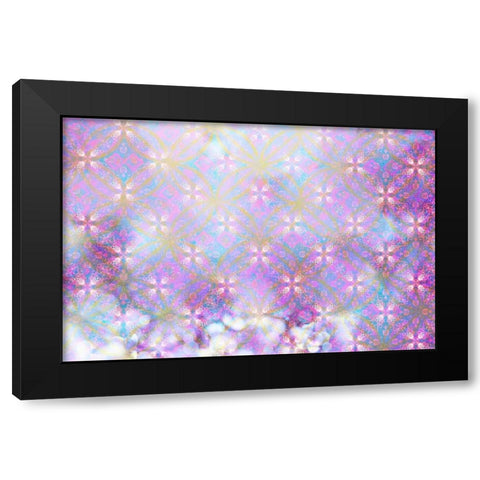 Cherry Blu Pattern 01 Black Modern Wood Framed Art Print with Double Matting by LightBoxJournal