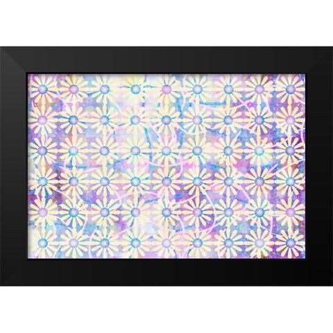 Cherry Blu Pattern 02 Black Modern Wood Framed Art Print by LightBoxJournal