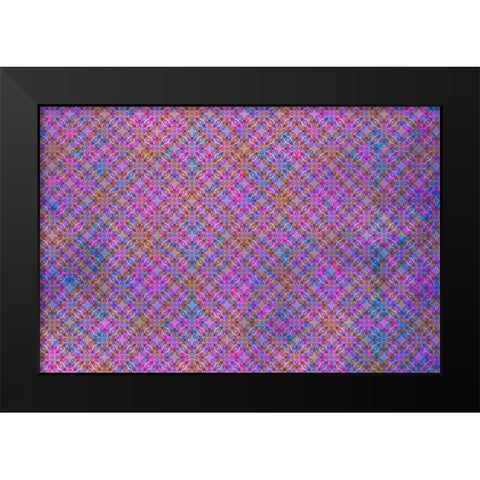 Cherry Blu Pattern 04 Black Modern Wood Framed Art Print by LightBoxJournal