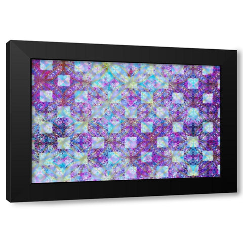 Cherry Blu Pattern 05 Black Modern Wood Framed Art Print with Double Matting by LightBoxJournal