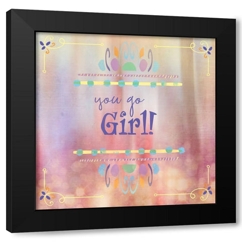 Gypsy Cherry Sign 2 Black Modern Wood Framed Art Print by LightBoxJournal