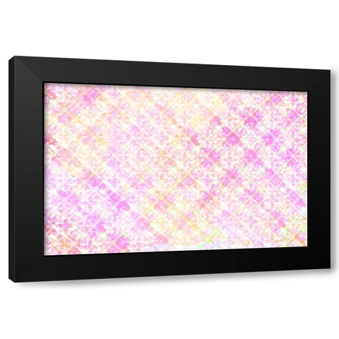 Spring Blooms Pattern 03 Black Modern Wood Framed Art Print by LightBoxJournal