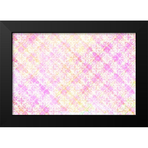 Spring Blooms Pattern 03 Black Modern Wood Framed Art Print by LightBoxJournal