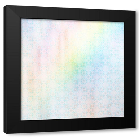 Apple Blossoms Pattern 01 Black Modern Wood Framed Art Print with Double Matting by LightBoxJournal