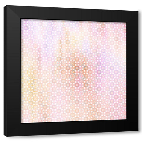 Apple Blossoms Pattern 02 Black Modern Wood Framed Art Print with Double Matting by LightBoxJournal