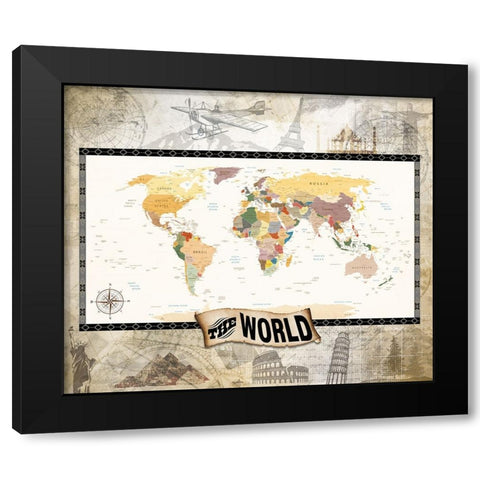 7 Ancient Wonders 01 Black Modern Wood Framed Art Print with Double Matting by LightBoxJournal