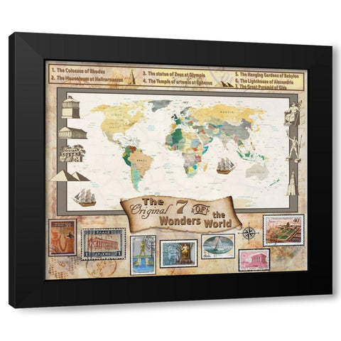 7 Ancient Wonders 03 Black Modern Wood Framed Art Print with Double Matting by LightBoxJournal