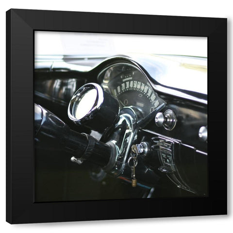 Antique Garage 6 Black Modern Wood Framed Art Print with Double Matting by LightBoxJournal