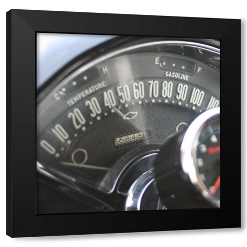 Antique Garage 7 Black Modern Wood Framed Art Print with Double Matting by LightBoxJournal