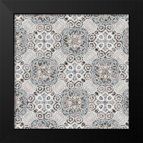 Junk Gypsy Pattern 01 Black Modern Wood Framed Art Print by LightBoxJournal
