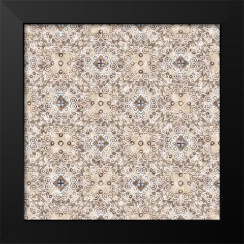 Junk Gypsy Pattern 02 Black Modern Wood Framed Art Print by LightBoxJournal