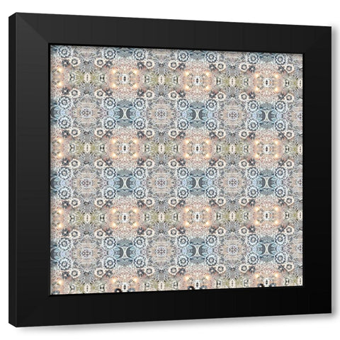 Junk Gypsy Pattern 07 Black Modern Wood Framed Art Print by LightBoxJournal