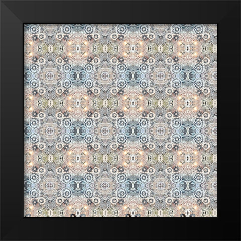 Junk Gypsy Pattern 07 Black Modern Wood Framed Art Print by LightBoxJournal