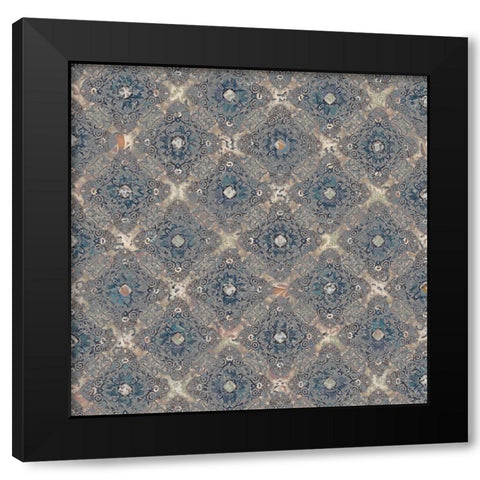 Junk Gypsy Pattern 10 Black Modern Wood Framed Art Print with Double Matting by LightBoxJournal