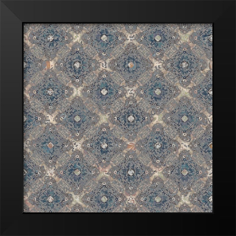 Junk Gypsy Pattern 10 Black Modern Wood Framed Art Print by LightBoxJournal