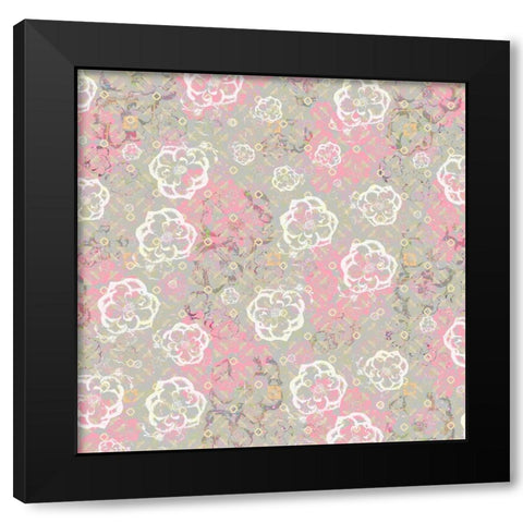 Junk Gypsy Pattern 14 Black Modern Wood Framed Art Print by LightBoxJournal