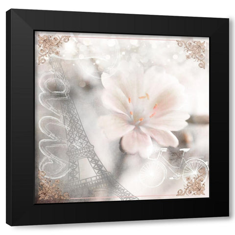 Paris 01 Black Modern Wood Framed Art Print with Double Matting by LightBoxJournal